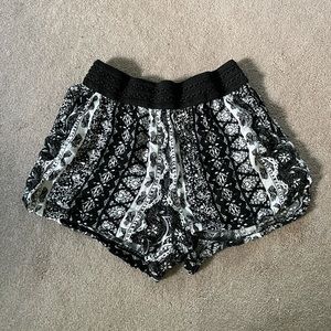 Black and White Shorts